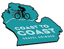 A blue and white map with a person riding a bike

Description automatically generated